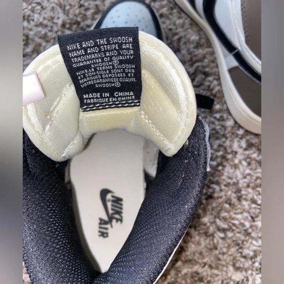 mocha jordan 1 high top size men 7 womens 9 - Picture 5 of 6